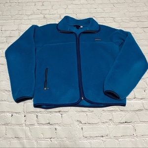 Patagonia Deep Pile Fleece Zip Jacket Teal Blue